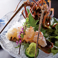 料理メニュー写真&nbsp;伊勢海老の刺身(味噌汁付)