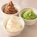 料理メニュー写真&nbsp;ソフトクリーム（バニラ/チョコレート/抹茶/黒ごま/ラムネ/マスカット/レクチェ/マンゴー）