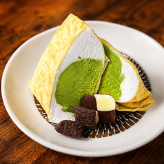 抹茶のクレープ包み