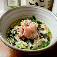 新鮮鮮魚を使った、〆におすすめ「なめろう出汁茶漬け」