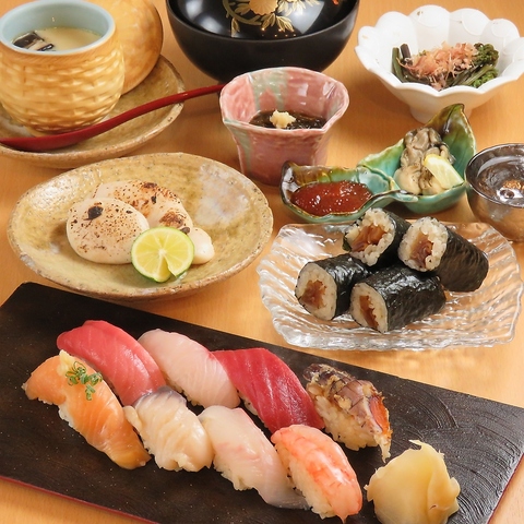 特別な日に楽しむ旬のお寿司をカウンターでお召し上がりください。