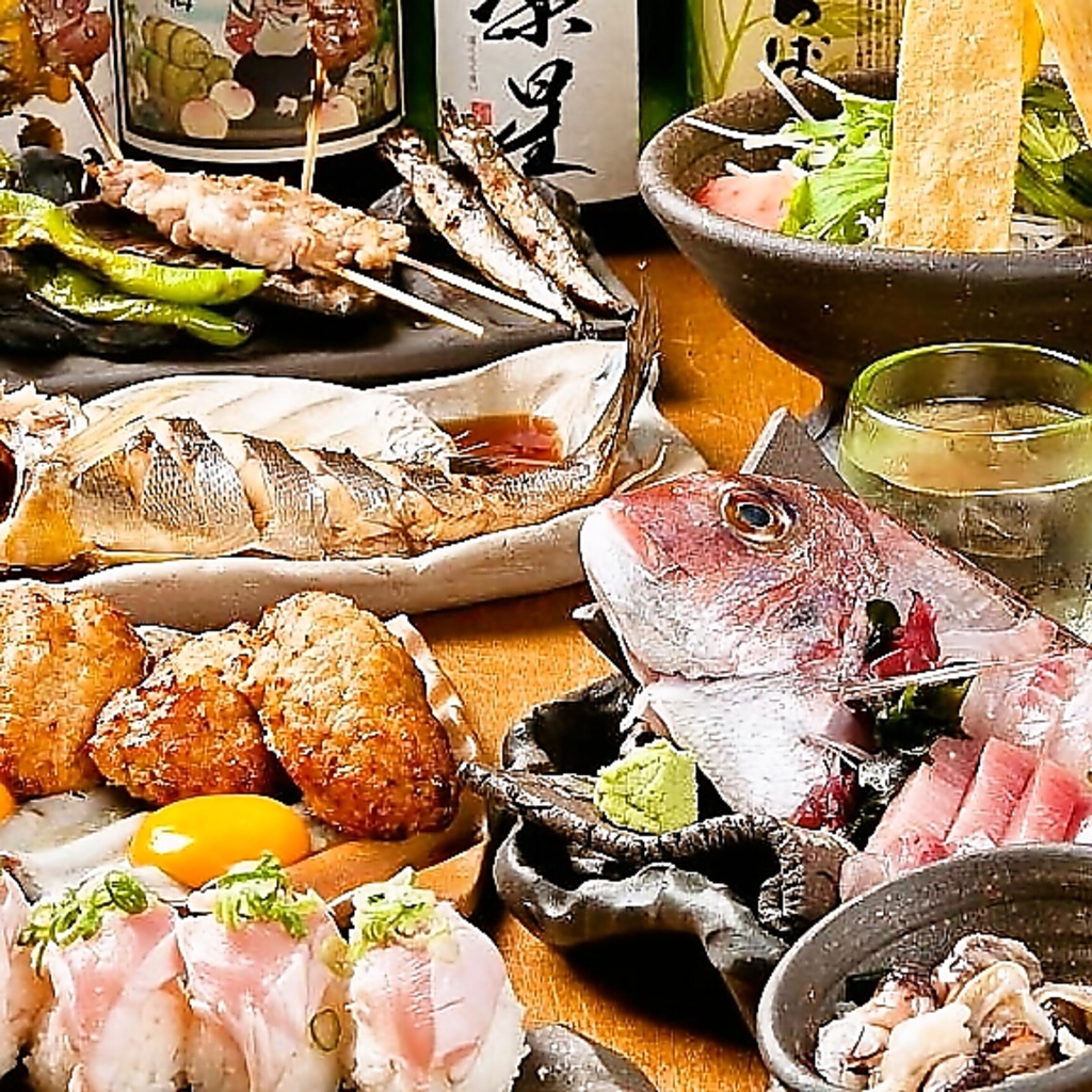 [飲み放題付き]極上逸品鶏魚コース★5200円⇒3500円