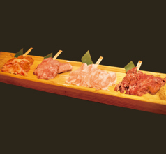 国産豚の盛合せ