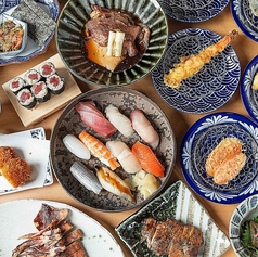 寿司と天ぷらと樽酒 四条烏丸店のコース写真