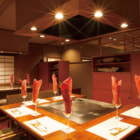 全席目の前でお焼します。