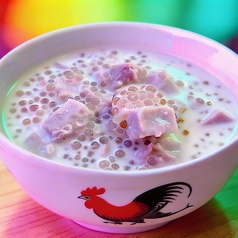 紫芋タピオカのココナッツミルク