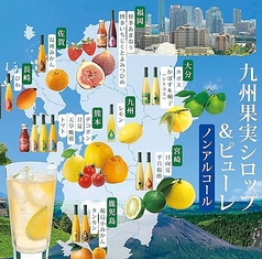【九州果実】をぎゅっと詰めたフルーツシロップ使用