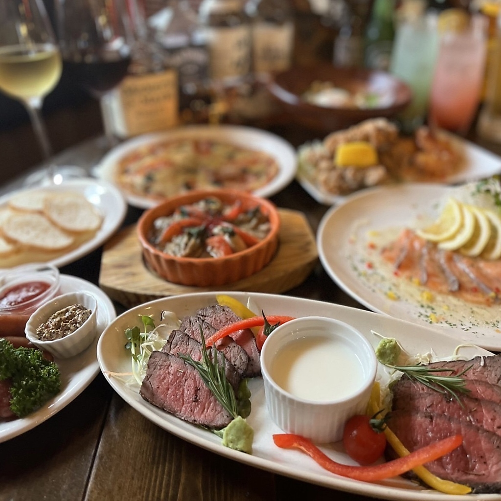 ボリューム満点のコース料理は2時間飲み放題付♪接待や二次会など各種ご宴会におすすめです！