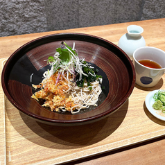 霞ヶ浦産海老の冷やしたぬきそば