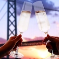 料理メニュー写真&nbsp;記念日　メッセージカード付卓上花（造花）