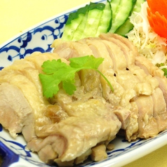 タイ風鶏もも肉の生姜蒸し