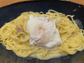料理メニュー写真 カルボナーラ(＋200円スープとサラダ)