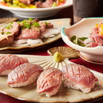 厚切り牛タン焼き・牛タンの炙り寿司など、新鮮な牛タンを駆使したメニューが多数！