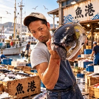 契約水産業者から毎日仕入れる新鮮な鮮魚