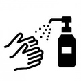 【感染対策２】 こまめな手洗い・消毒をこころがけております。