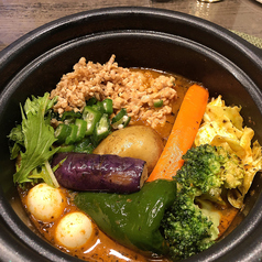 納豆オクラのスープカレー