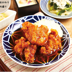【健康バランス定食】和風チキン南蛮~たっぷり玉ねぎと塩麹の健康タルタルソース~
