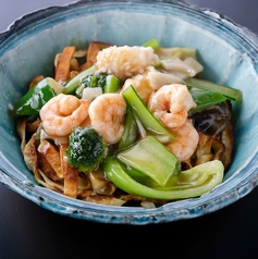 伊府麺の海鮮あんけ焼きそば