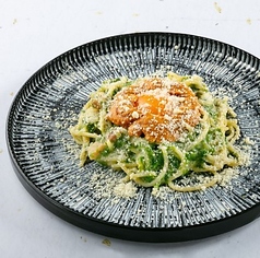 雲丹と生海苔のクリームパスタ