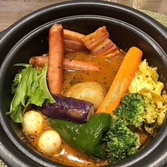 燻製肉のスープカレー