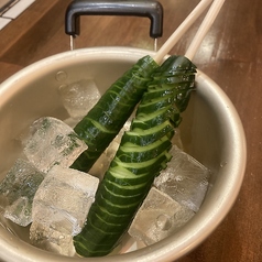 まずは一本キュウリ