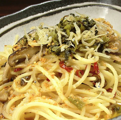 高菜＆ベーコン＆木の子の和風ペペロンチーノ