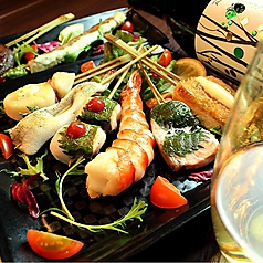 鉄板串焼Dining 串ばる 北野坂店のコース写真