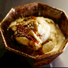 自家製きな粉ジェラート~焦がし醤油がけ~
