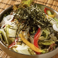 有明海苔と鎌倉野菜の塩ダレサラダ