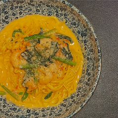 海老とほうれん草のアメリケーヌクリーム