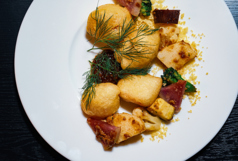 クスクスと鮮魚のベニエ