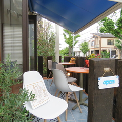 テラス席です。