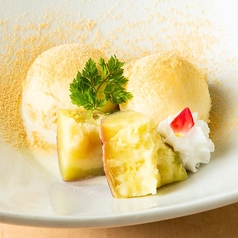 <鹿児島>焼き芋とバニラアイス