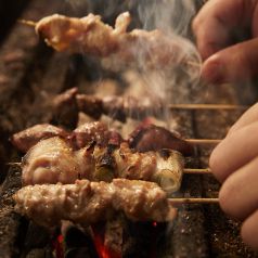 銘柄鶏使用　炭火 焼き鳥 串焼き　おちょぼ串　町田店の写真2