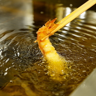自分好みの味付けで楽しむ！天つゆ＆豊富な塩をご用意