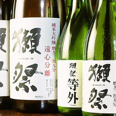 獺祭や十四代など!!日本酒も種類豊富にご用意♪