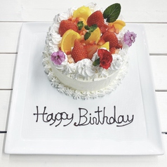 Birthdayホールケーキプレート5号 Country Kitchen Lueur カントリーキッチン リュール カフェ スイーツ ホットペッパーグルメ