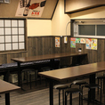 《学生宴会歓迎》気軽に集まれるテーブル席は、サークル飲みや打ち上げにもおすすめ！みんなでワイワイ楽しめます♪