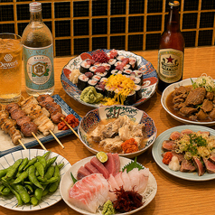 新鮮もつ焼き&もつ刺し 酒場ハコザキ上野広小路店のコース写真