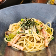 いろいろきのこの厚切りベーコン和風オイル