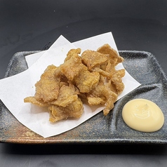 鶏皮の唐揚げカレー味