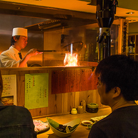 ◆カウンター席でお料理をLiveで味わう！◆