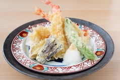 車海老と季節の野菜天ぷら