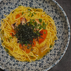 たことトマトの和風ペペロンチーニ