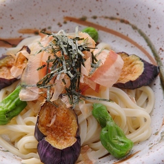 揚茄子ぶっかけうどん