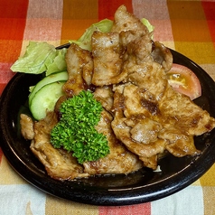 ポークジンジャー(サラダ付き) ライス・お味噌汁・お新香セット