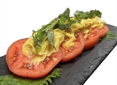 トマトの香草ガリたくマリネ