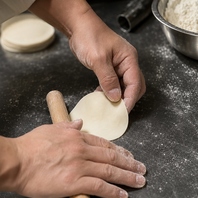 焼小龍包は、1から手作り♪