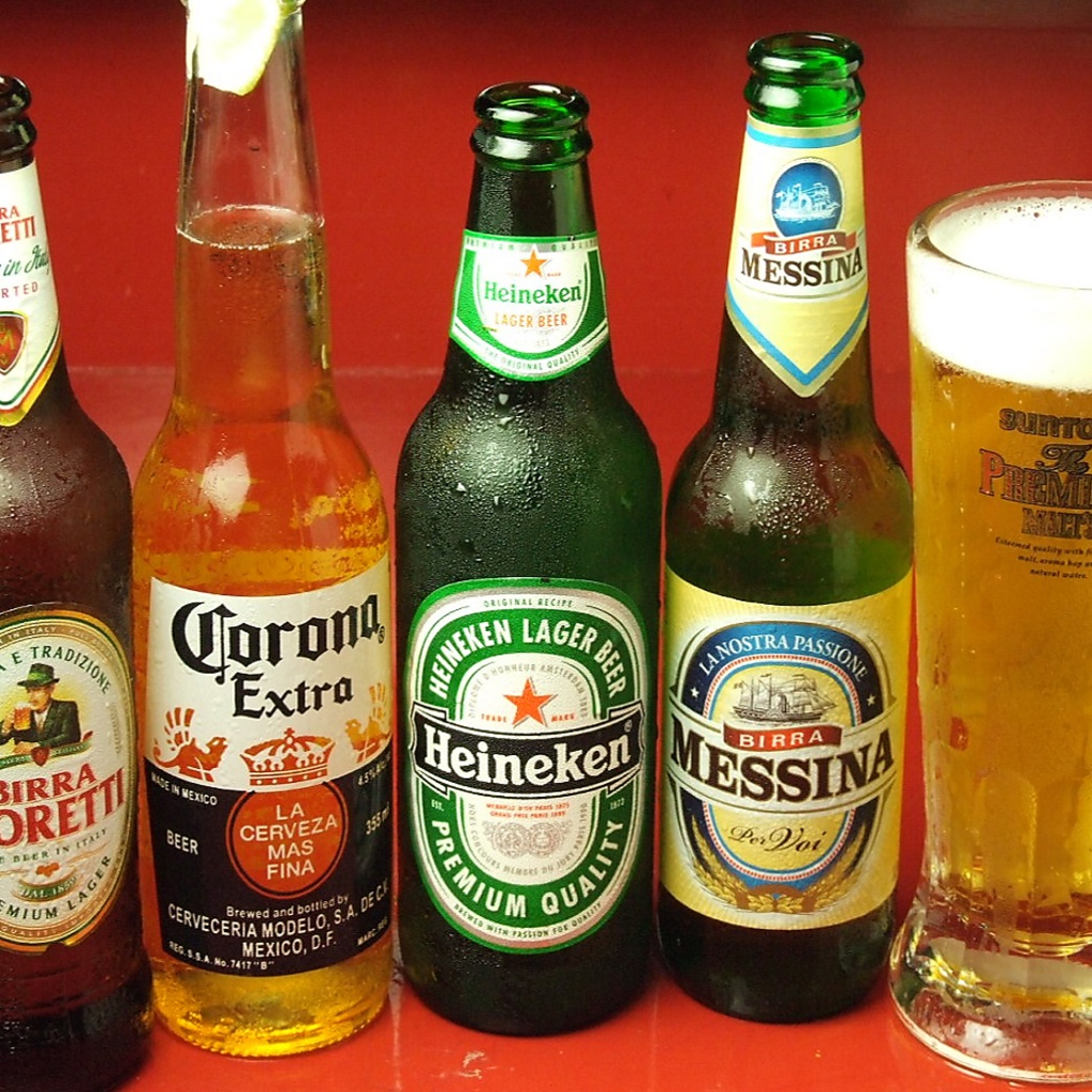 冷たいビール各種揃ってます！