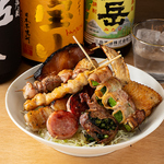 焼き鳥各種。オススメは“ズッキーニ巻”